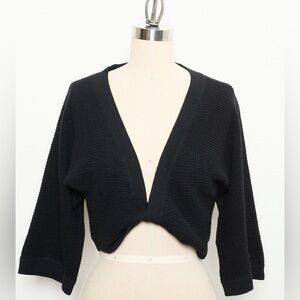 Deep V Neck Short-sleeve Crop top 100% Cashmere[NEW]